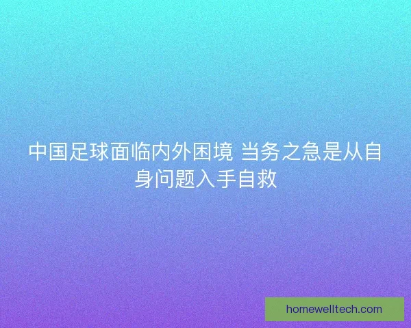 中国足球面临内外困境 当务之急是从自身问题入手自救